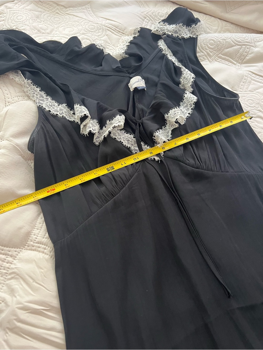 Black Sleeveless Ruffle-Trim Dress XL - Picture 3 of 6